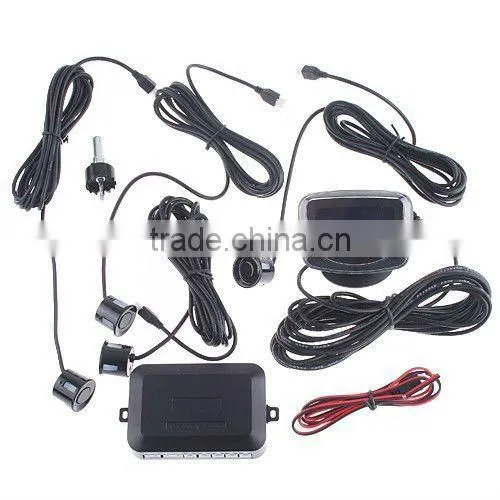 Car LCD Parking Reverse Backup Radar With 4 Sensors