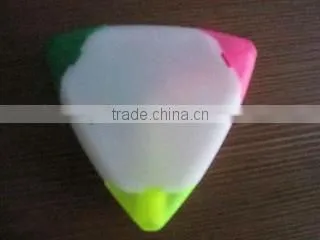 Triangle wave highlighter pen/triangle shape items/Capsule pill shaped Highlighters/highlighter pen/multi colored highlighter