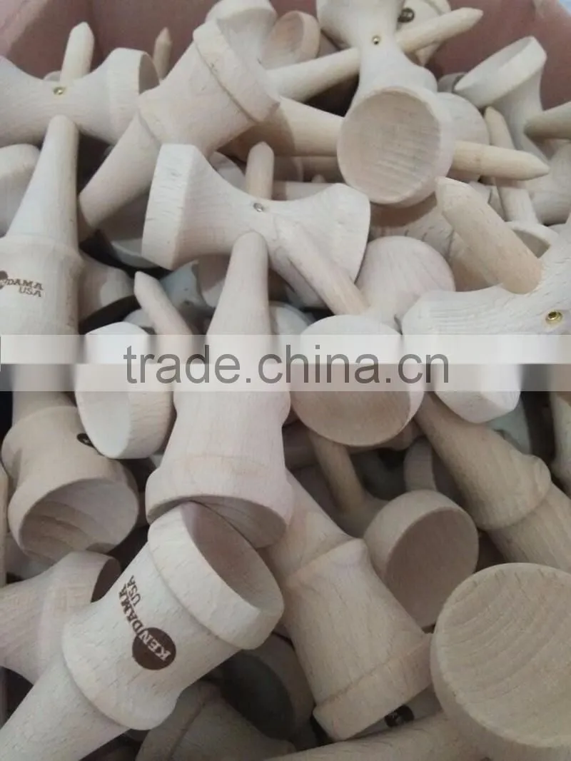 Factory OEM custom japanese toy pill shape Wooden kendama