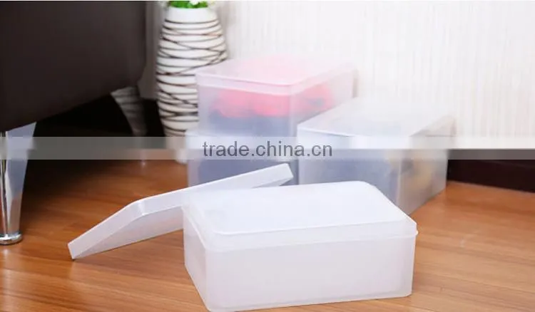 clear shoe storage box with cover --M