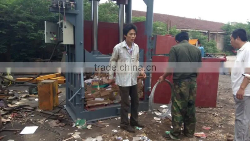 DA-100T Vertical hydraulic semi-automatic waste paper baler