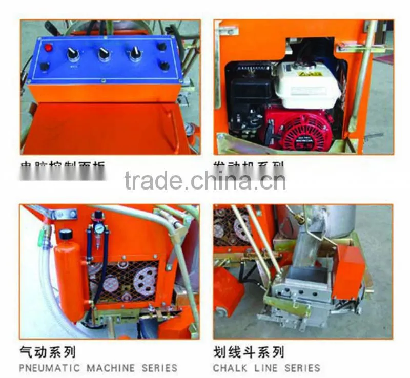 Roadside Hand Push Big Thermoplastic Convex Road Marking Machines