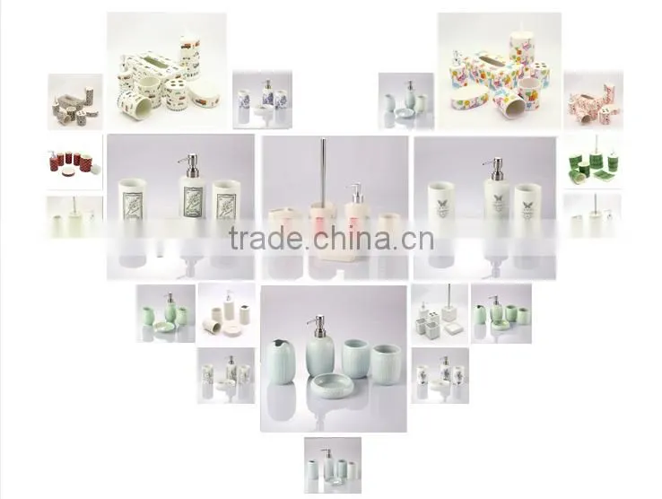 Fresh design ceramic bathroom accessory set for Washroom