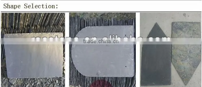 Rough slate plate tile