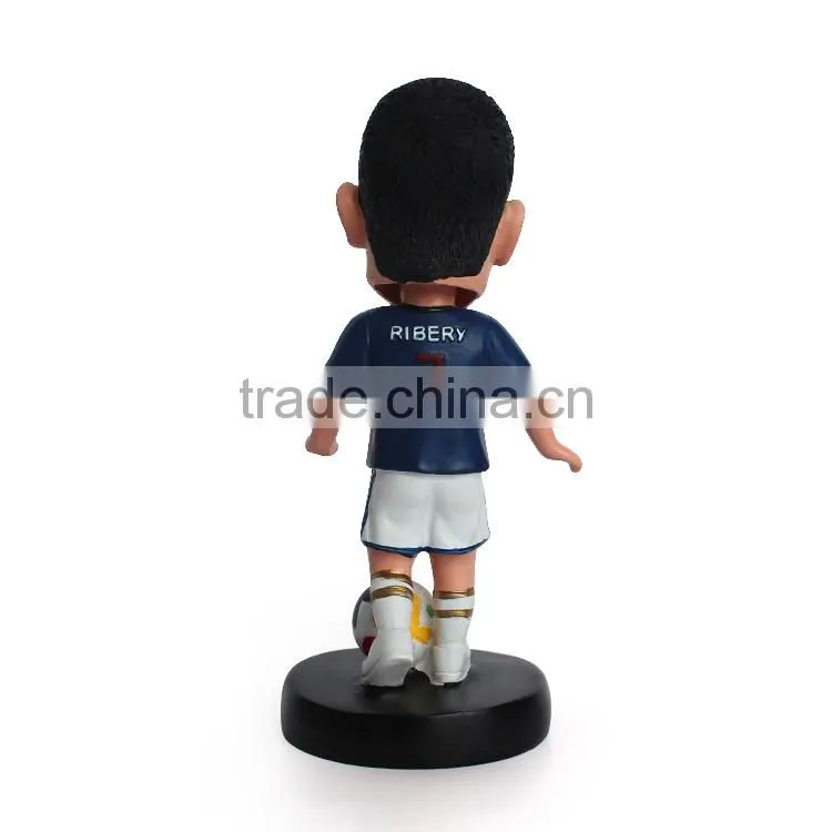 Resin Football Player Bobble Head