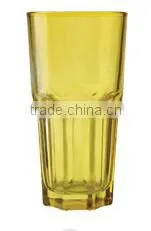 Wholesale drinking water glass with spray colors