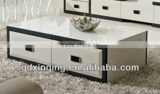 glass top sofa coffee table -C356