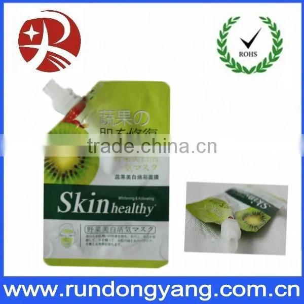Printed compound plastic suction nozzle bags for packing mask