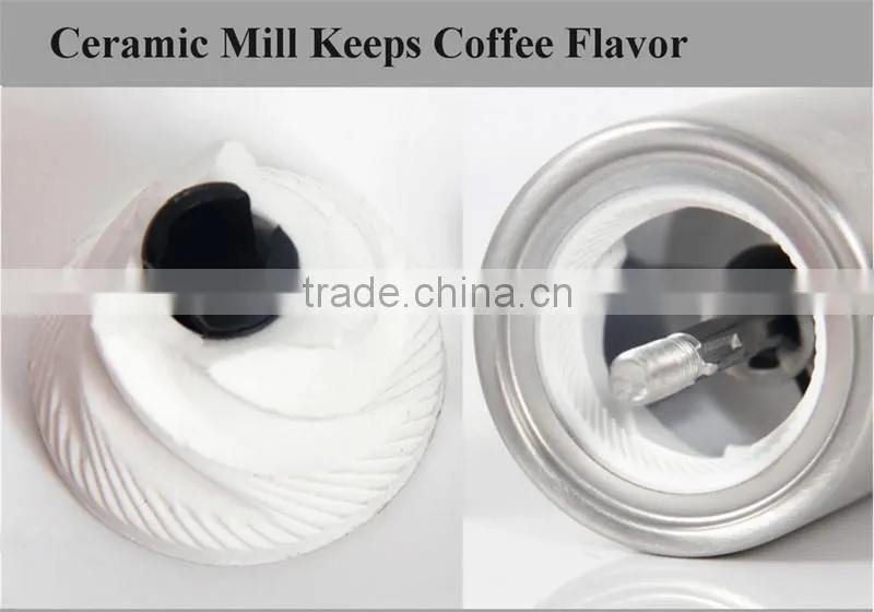 High quality free sample of WS- IS077 Manual Stainless Steel Coffee Grinder
