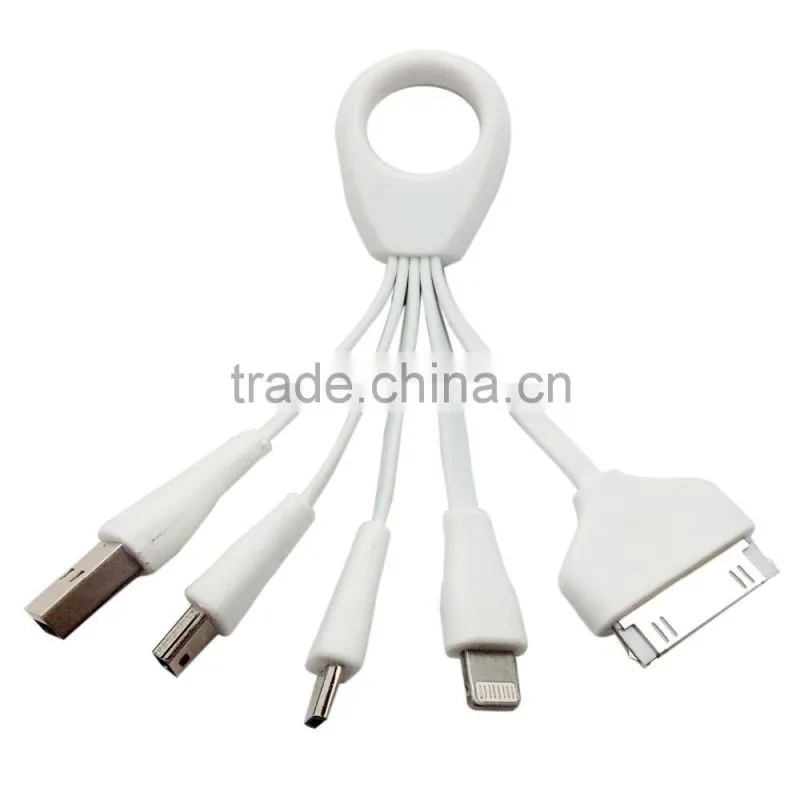 4-in-1 Multi USB Adapter Charging Cable Connector for Iphone 6, 6 Plus, 5 / 5s / 5c, Ipad,Smartphones