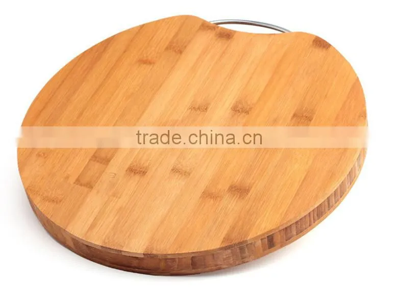 Natural pine chopping block, wooden pizza cutting board