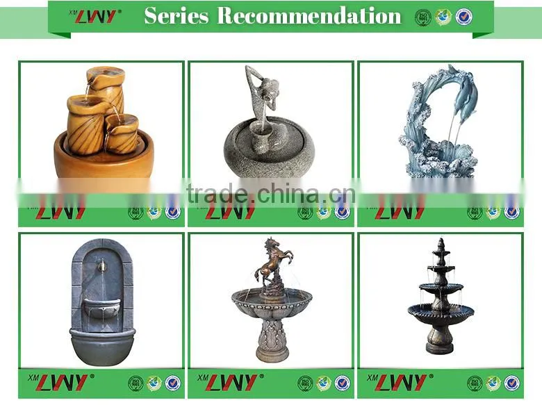 2015 cute beautiful Outdoor Stone carving fountains