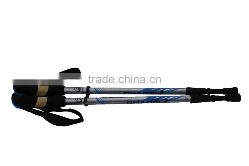 fiber carbon climbing sticks with 3 sections, internal lock, anti-shock SZ15347