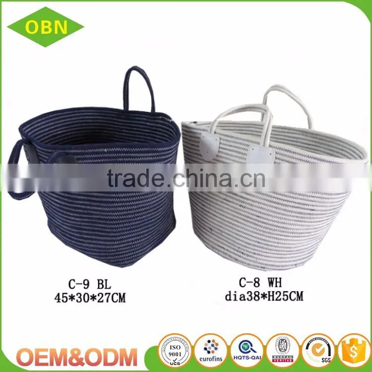 Wholesale custom high-end summer bag colorful Cool Cotton rope beach handbag basket bag