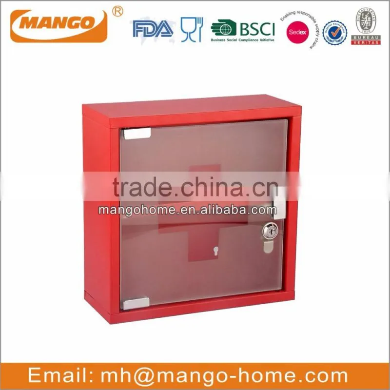 Hot Sale Indoor Colorful Metal First aid medicine box
