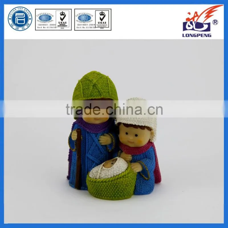 My First Traditions Holy Family Mini Figurine,Christian Gifts Mini Resin 1 Piece Holy Family Figurine