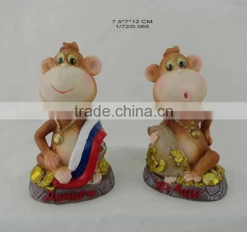 2016 Polyresin Decoration symbol monkey For Russian New Year