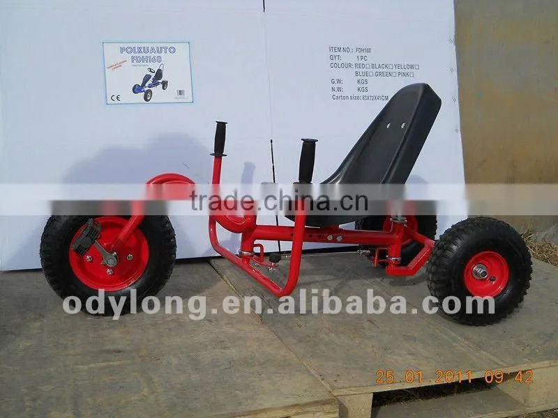 China wholesale cheap go kart metal frames three wheels wheel barrow go kart HD001