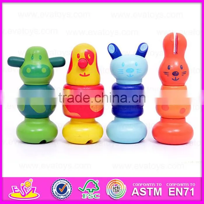 2015 Cute Screw Wooden Combination Toy for kids,Creative wooden screw and nut toy,Screw design wholesale educational toy W03C011