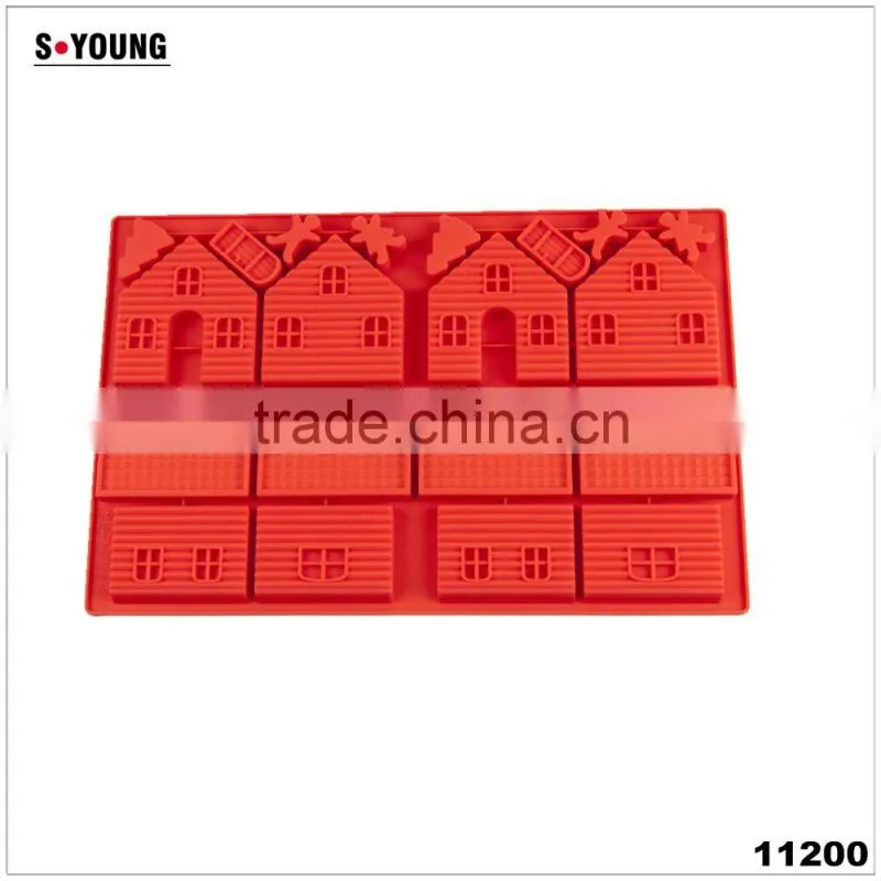 11199 Food grade triangle shaped silicone sandwich mould / silicone cake molds