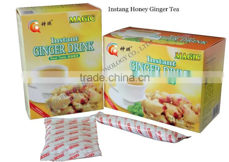 Hot Sale Instant Honey Ginger Tea Granules, Ginger Bag Tea, Instant Honeyed Ginger Aloe Drink