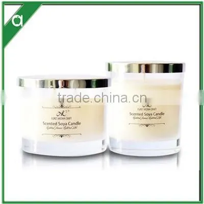 custom scented candle in glass jar,various sizes are available