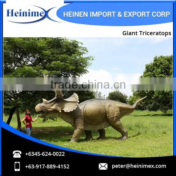 High Quality Best Simulation Jurassic Park Dinosaur Giant Triceratops Model