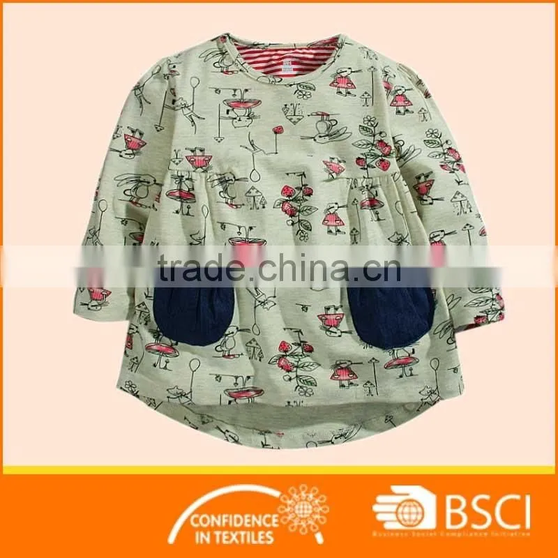 Boutique Cartoon Soft Cotton Baby Girl Dress