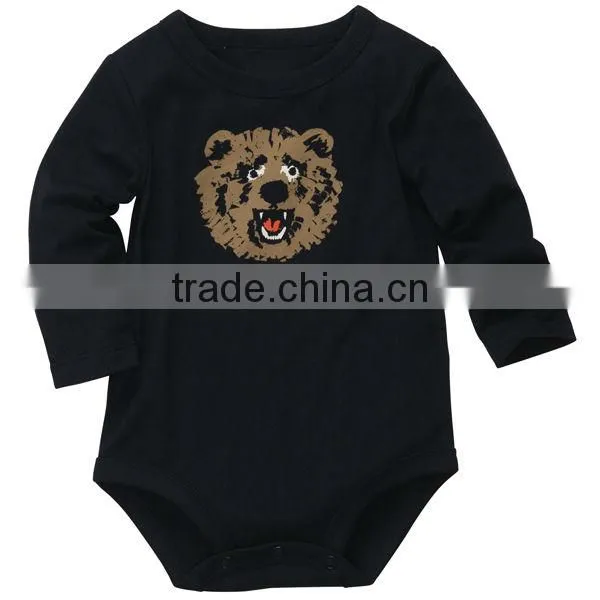 tiger printed handsome little baby boy rompers for kids jumpsuit long sleeves