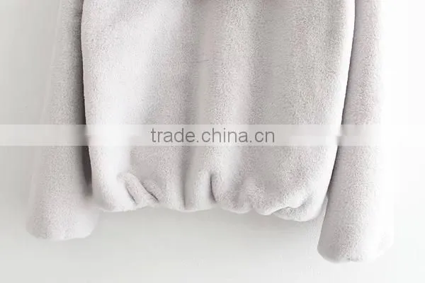 100%cotton thick warm pullover hoodie with scarf