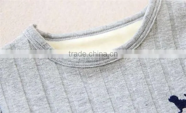 High quality baby winter fleece corduroy inside children clothings strip infant winter clothing model clothing