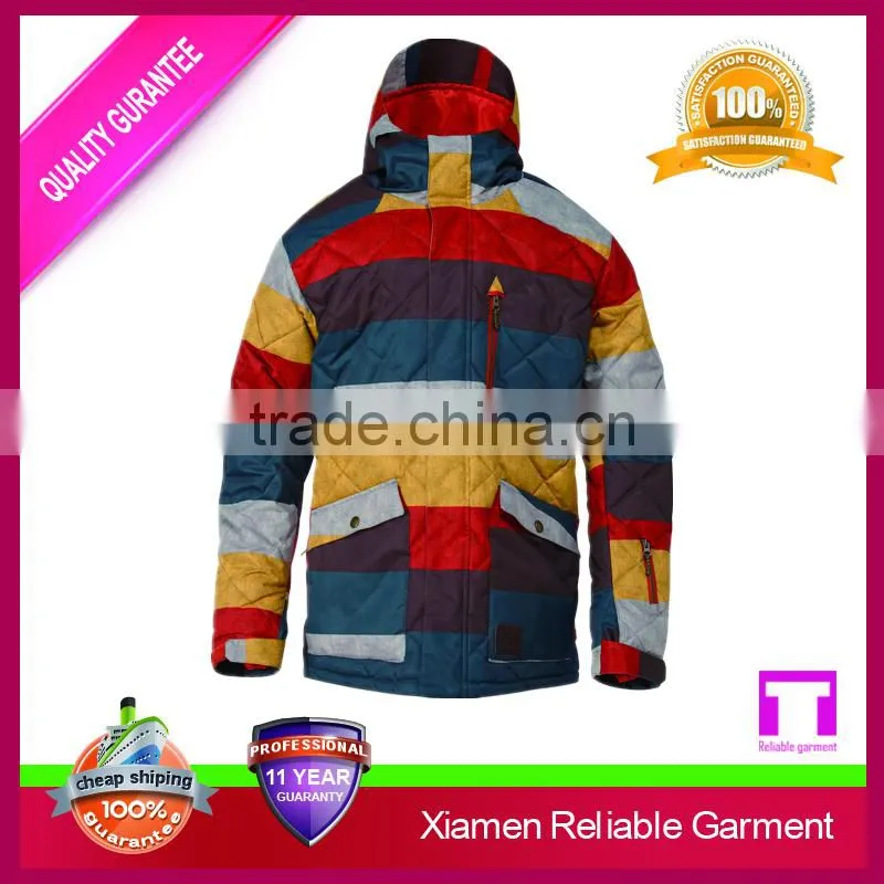 Custom lift colourful joint down feather jacket