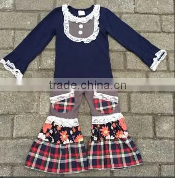 Wholesale children's boutique clothing fall baby clothing outfits kid clothes BY-P318
