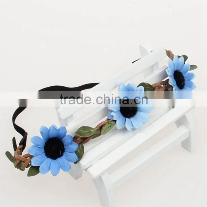 Wedding Flower Elastic Headband ,Bridal Hair wreath Hair accessory