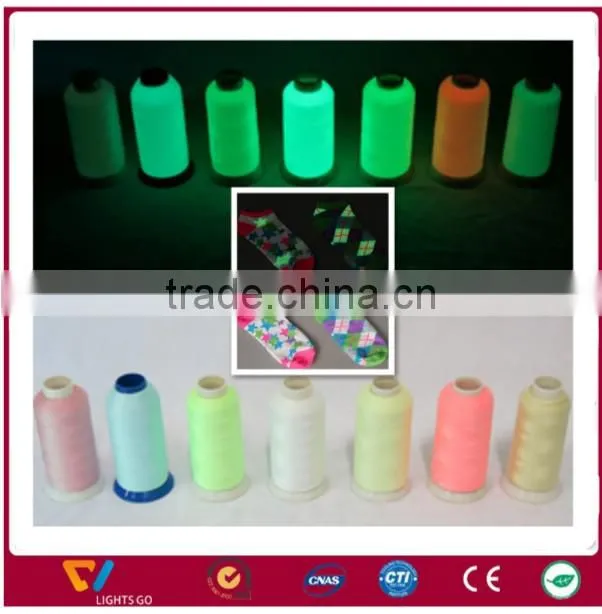 high visibility Glow in the dark fleece backing cotton and polyester fabric Night Luminous Fabric
