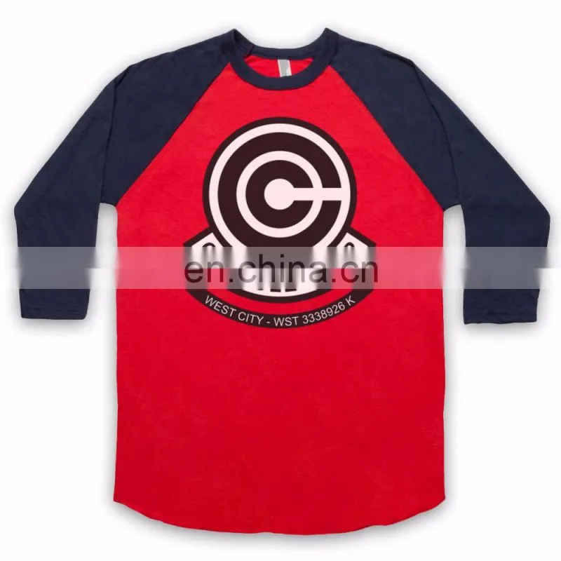 sleeve dragon ball baseball tshirt -customise tshirt-summer sports tshirt