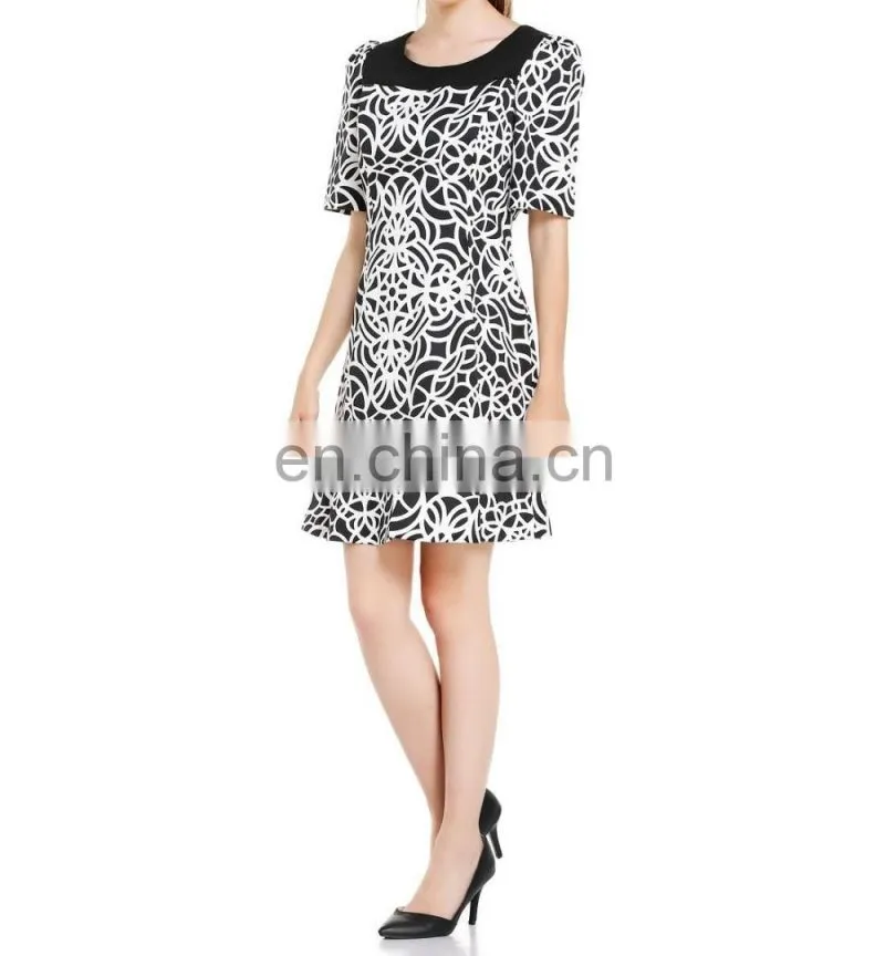 2016 new arrivel flower hot girl dress patterns