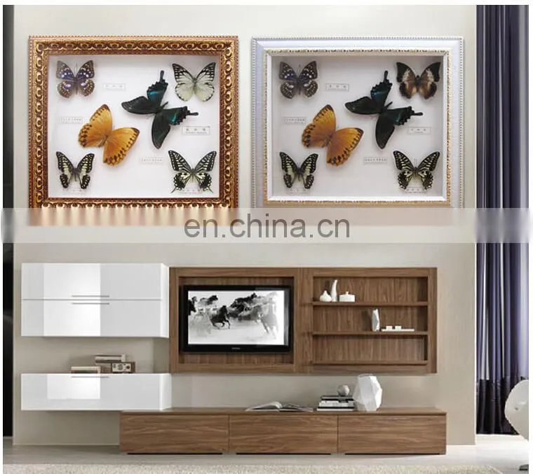2015 New real butterfly gift picture frame for Art Collection or home decoratons