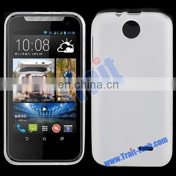 Large Stock New Arrived Smooth Flexible Gel TPU Back Case for HTC Desire 310