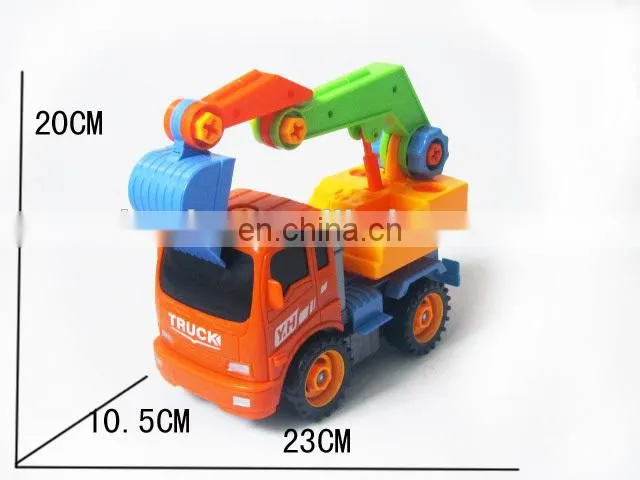 Popular Kids DIY Toy Removable truck excavators Toy With Repair Kit