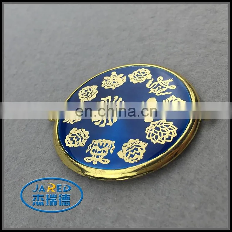 Soft Crystal Glue Aluminum Badge