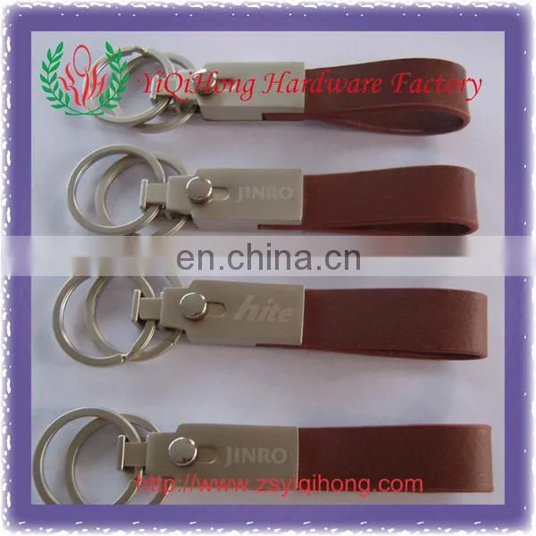 antique silver metal keychain/Military keychain
