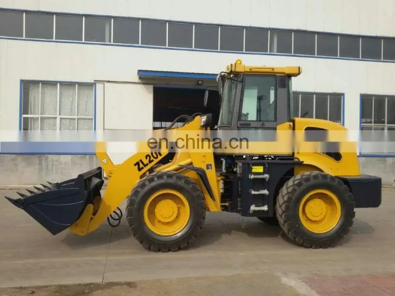2ton industrial compact wheel loader ZL20F with famous engine optional