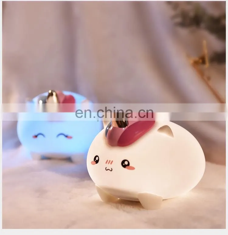 Mini rechargeable touch pat sensor silicone lamp led baby night light for kids