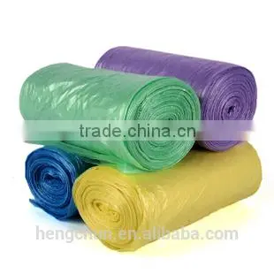 Hot selling pe draw string garbage bag with CE certificate