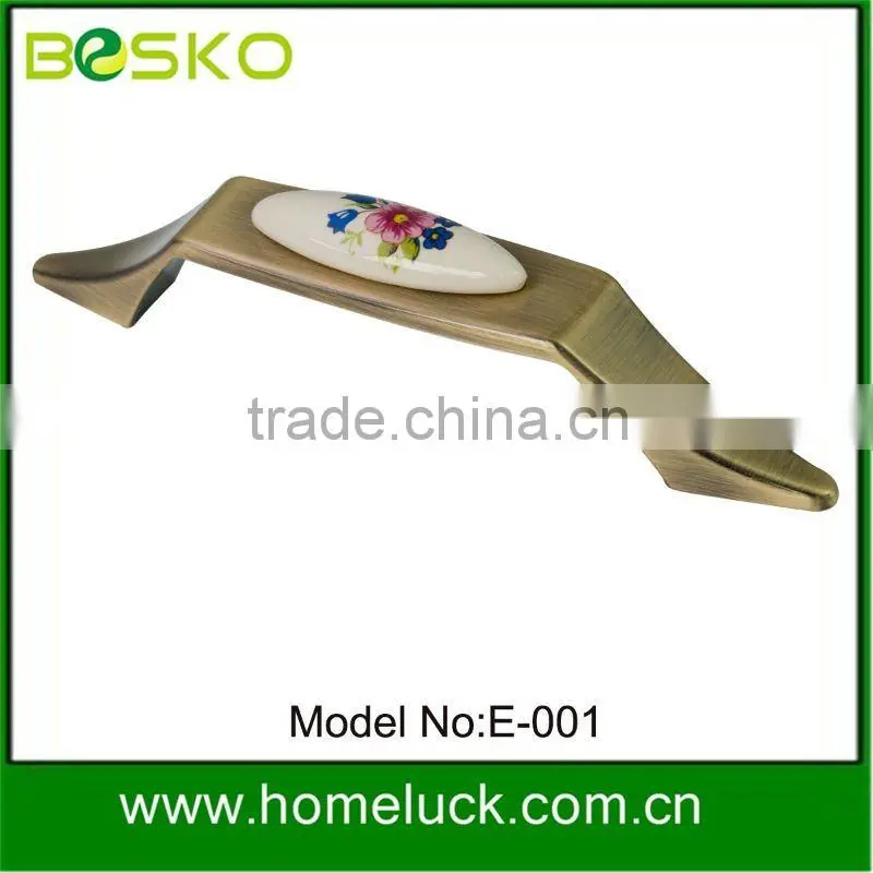 Zinc alloy porcelain drawer handles