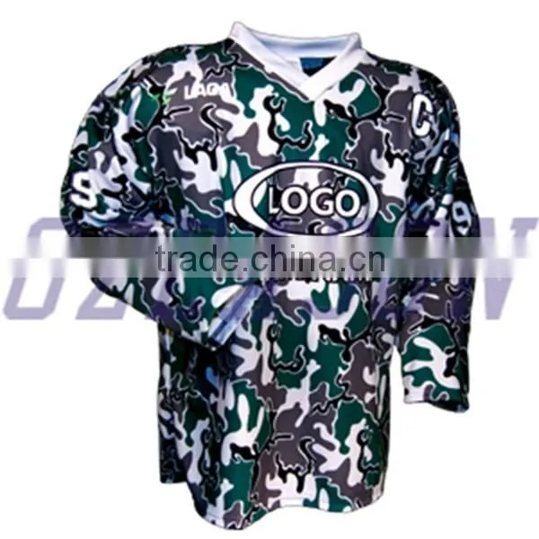 Custom Reversible Hockey Jerseys, Sublimated Camo Hockey Jersey