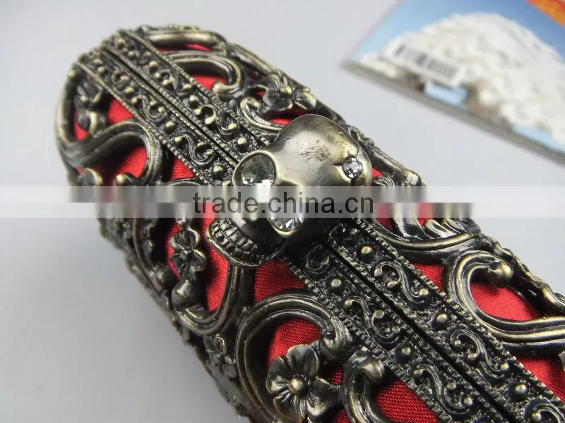 NEW Chinese Style Antique Brass Decorative Pattern Metal Clutch Evening Bags With Chain