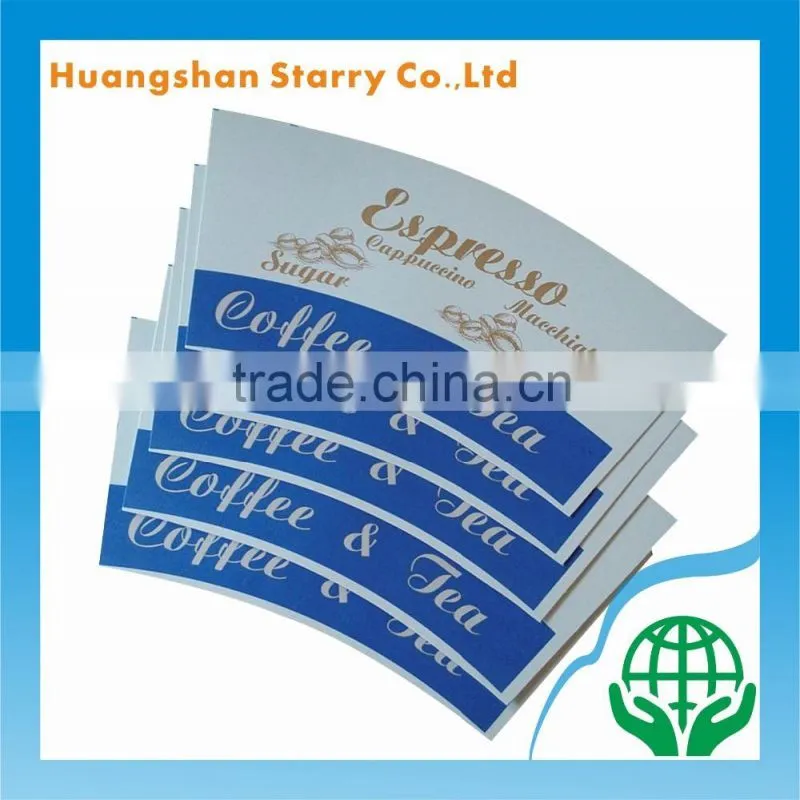 Excellent Material Custom Design Coffee Cup Sheet