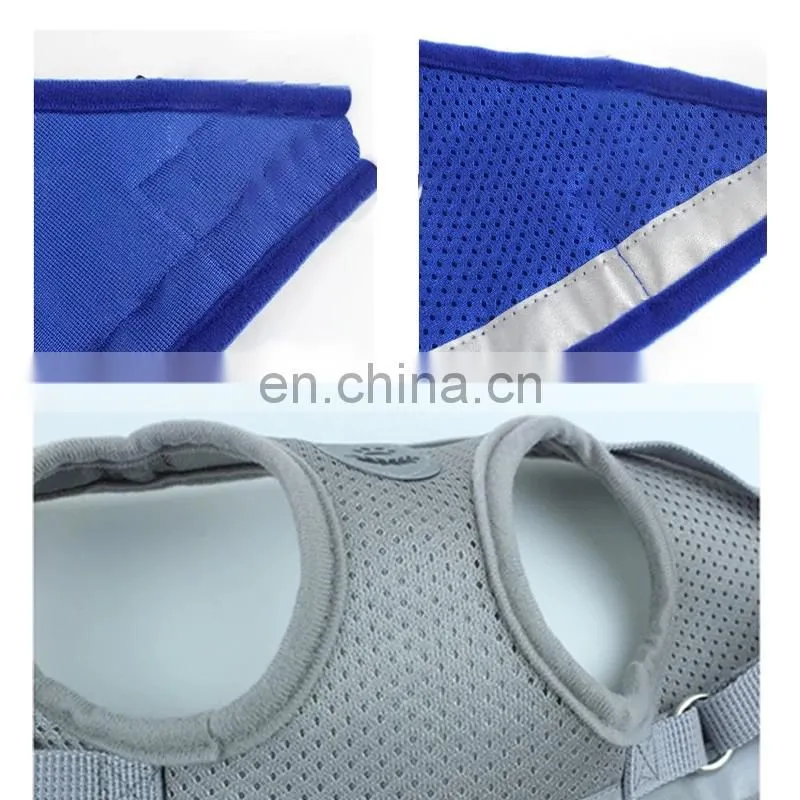 Dog Harness with Leash Summer Pet Adjustable Reflective Vest Walking Lead for Puppy Polyester Mesh Harness